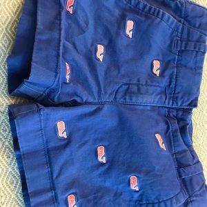 Girls Vineyard Vines Embroidered Whales Shorts